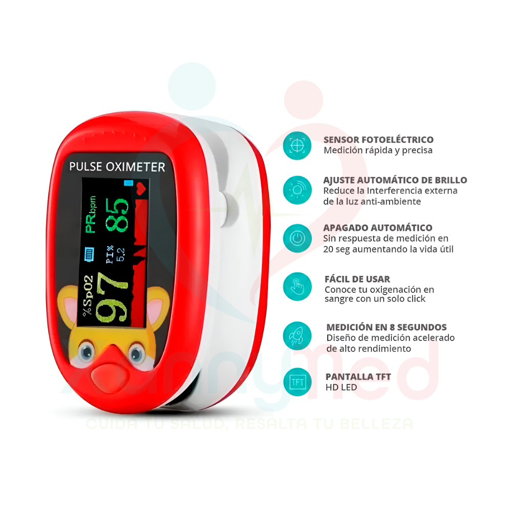 OXIMETRO NEONATAL RECARGABLE - ROJO - 3