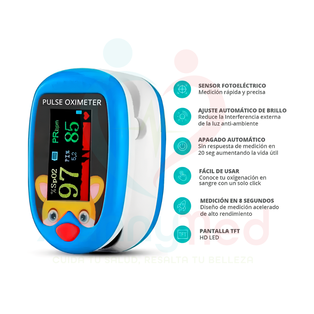 OXIMETRO NEONATAL RECARGABLE - AZUL - 3