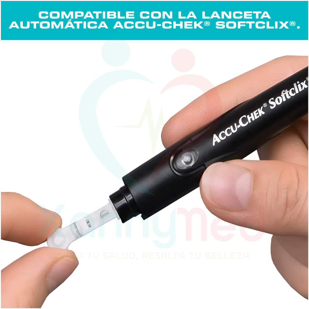 LANCETAS ACCUCHEK SOFTCLIX - 100 UNIDADES - 4