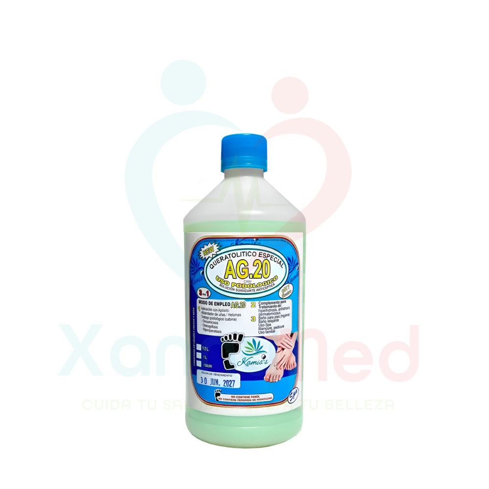 USO CONTRA LOS HONGOS DE LOS PIES - AG20 MEDIO LITRO - 1