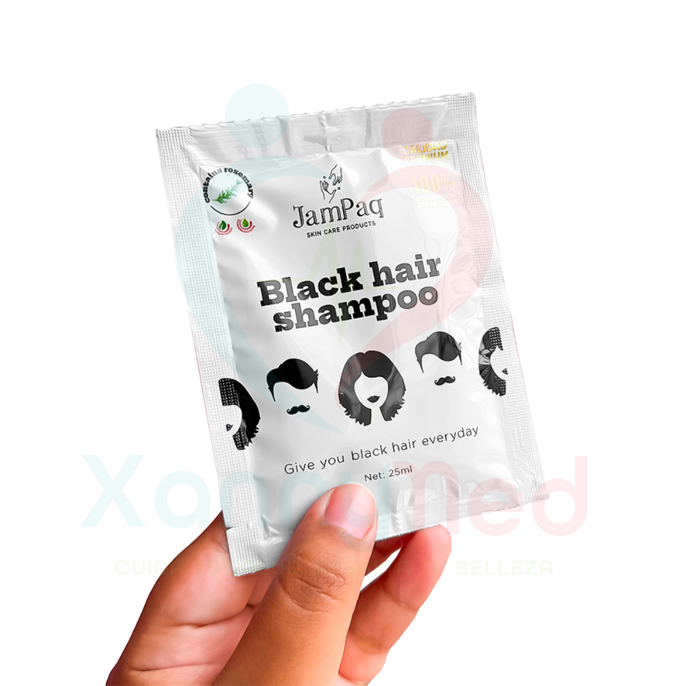 SACHET DE SHAMPOO PINTA CANAS NEGRO - JAMPAQ - 2