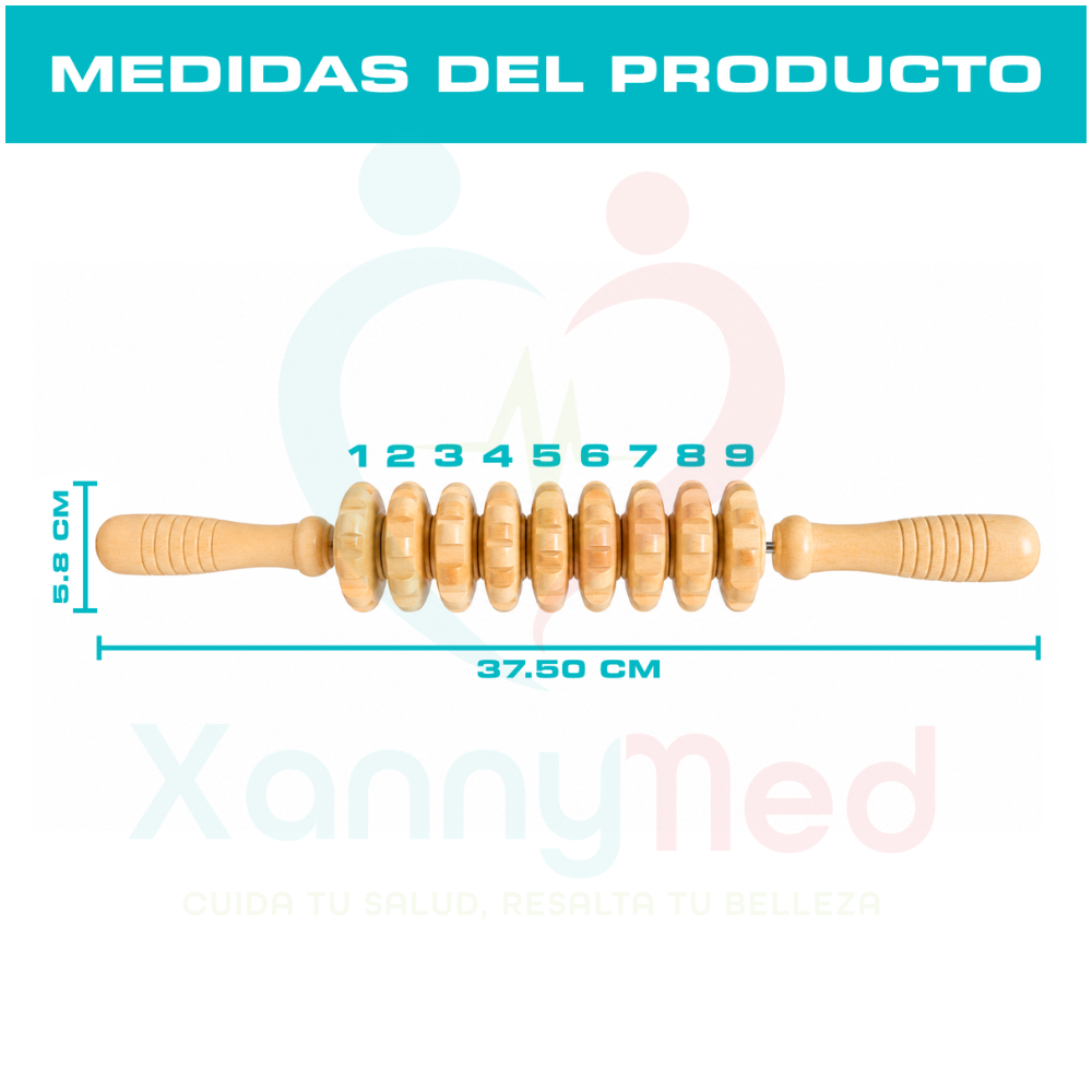 RODILLO CORPORAL DE MADEROTERAPIA - AROS - 2