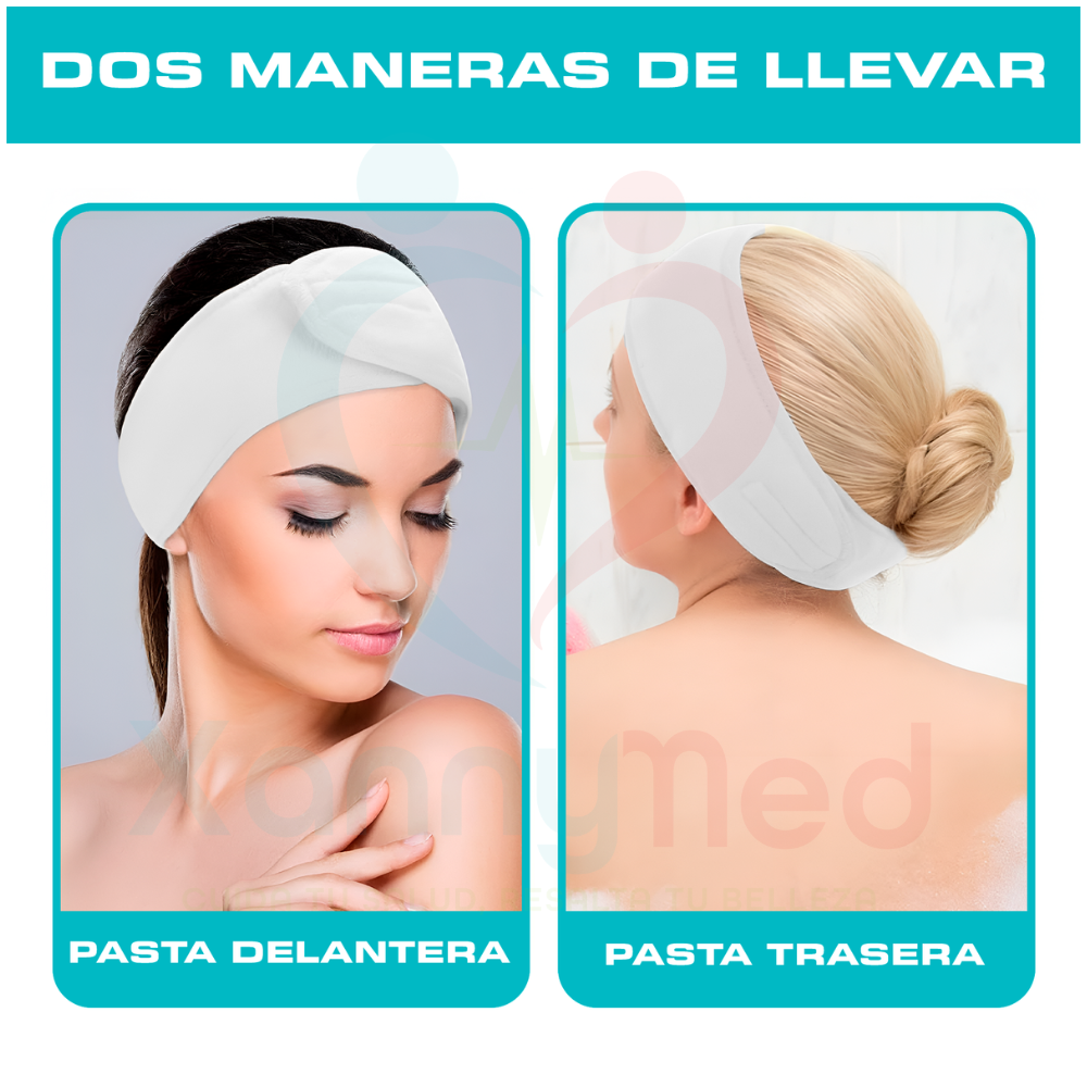 VINCHA PARA LIMPIEZA FACIAL BLANCA - 3