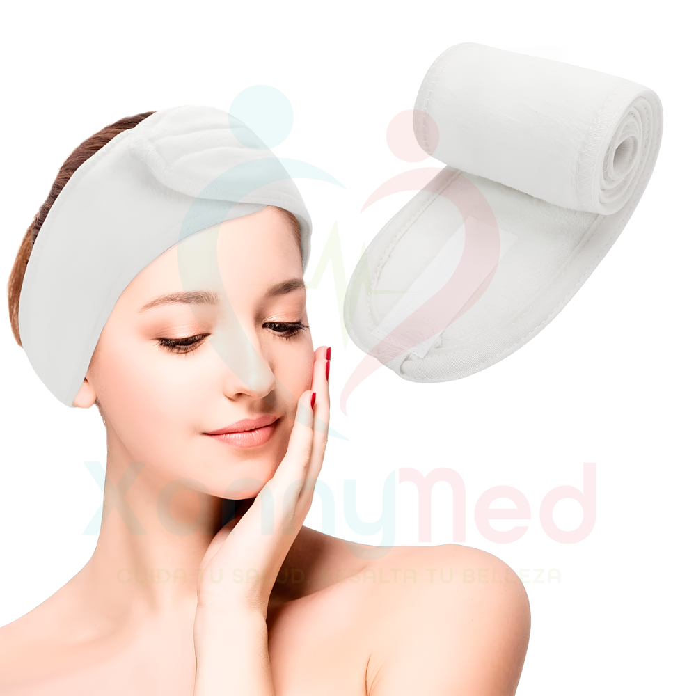 VINCHA PARA LIMPIEZA FACIAL BLANCA - 4