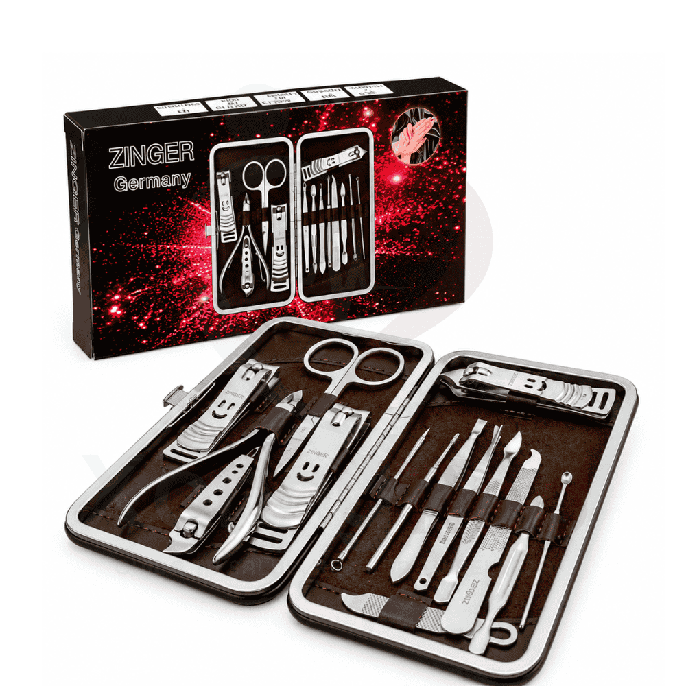 SET DE MANICURE Y PEDICURE DE ACERO INOXIDABLE - 16 PIEZAS - 3