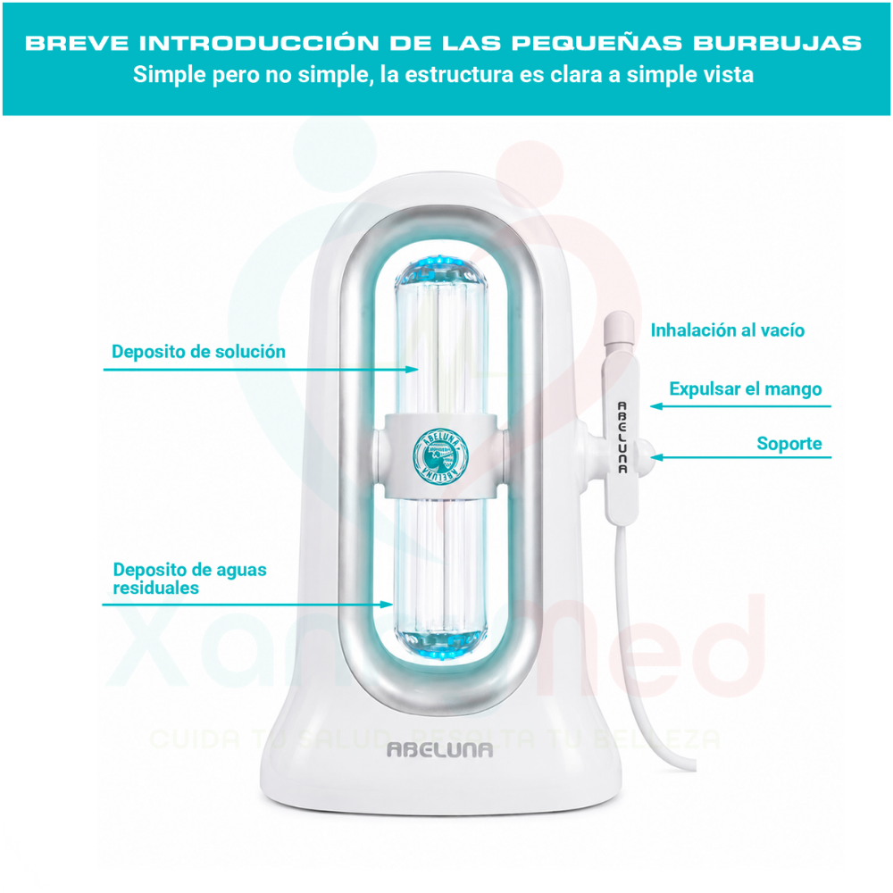 EQUIPO HIDRAFACIAL DE MESA PORTĂTIL PARA TRATAMIENTOS Y LIMPIEZA FACIAL - ABELUNA - 4