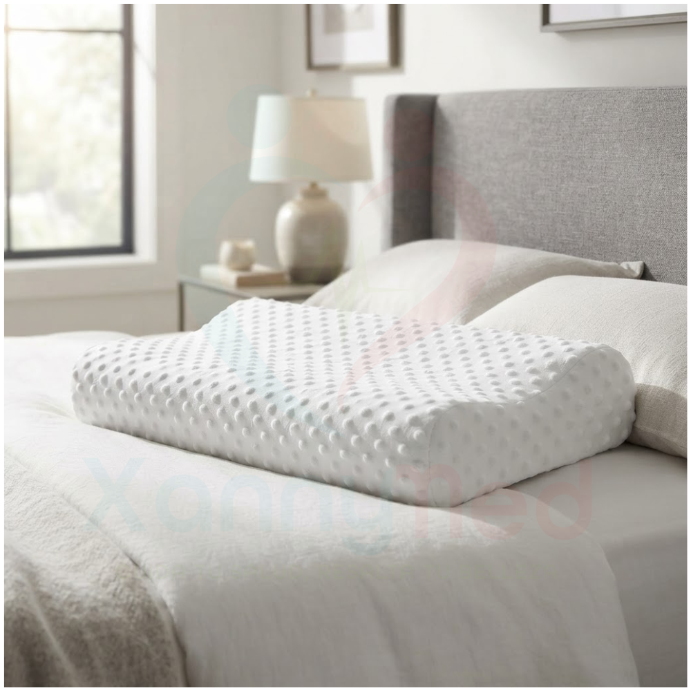 Almohada Ergonomica de Memory Foam Sin Gel - Almohada de Viscoelastico con Forro - 4