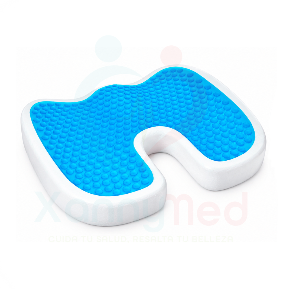 ALMOHADA TIPO ASIENTO VISCOELASTICO MODELO U CON GEL - 1