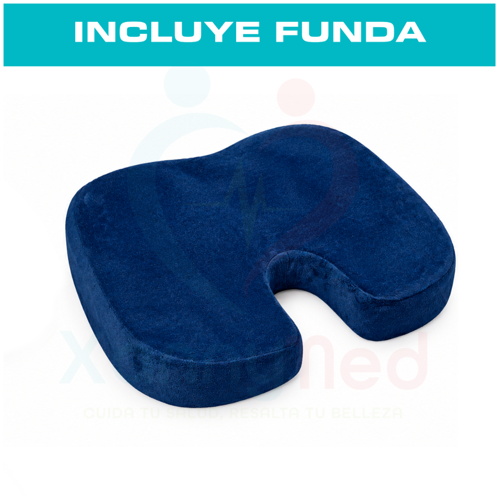 ALMOHADA TIPO ASIENTO VISCOELASTICO MODELO U CON GEL - 3