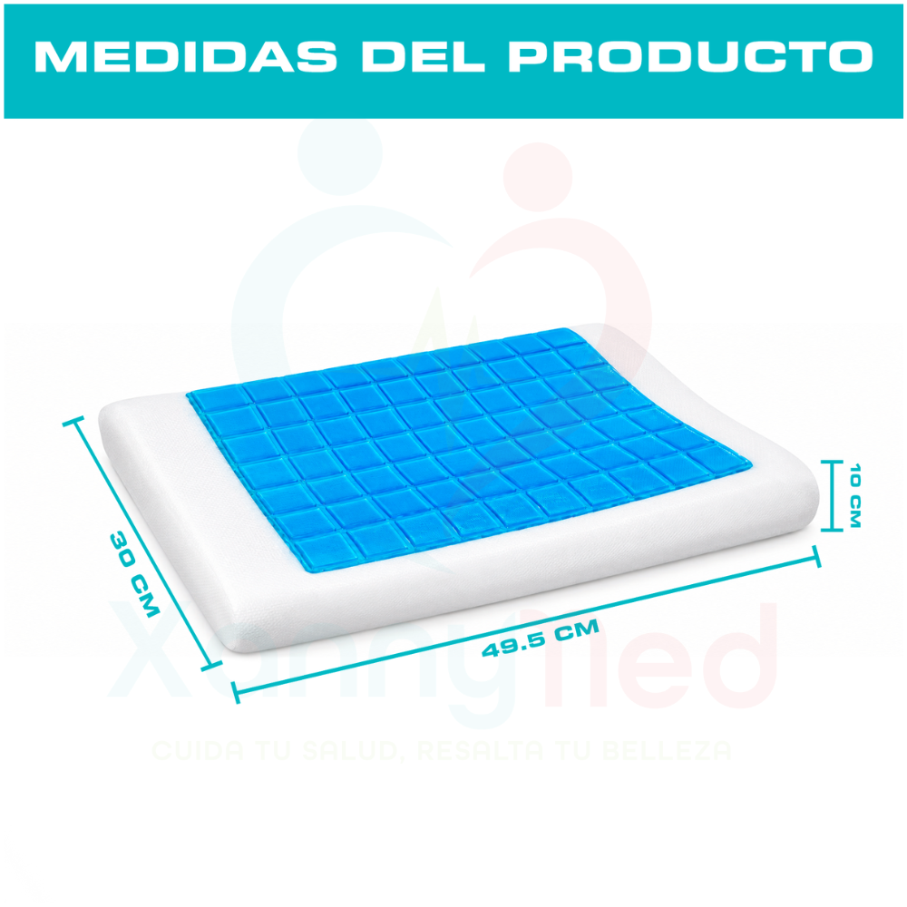 ALMOHADA VISCOELASTICO ESTANDAR CON GEL - 2