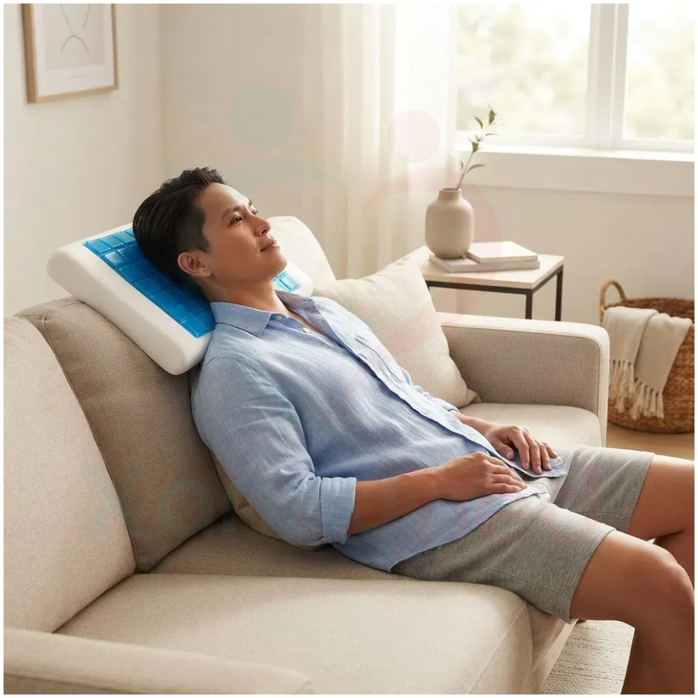 ALMOHADA VISCOELASTICO ESTANDAR CON GEL - 3
