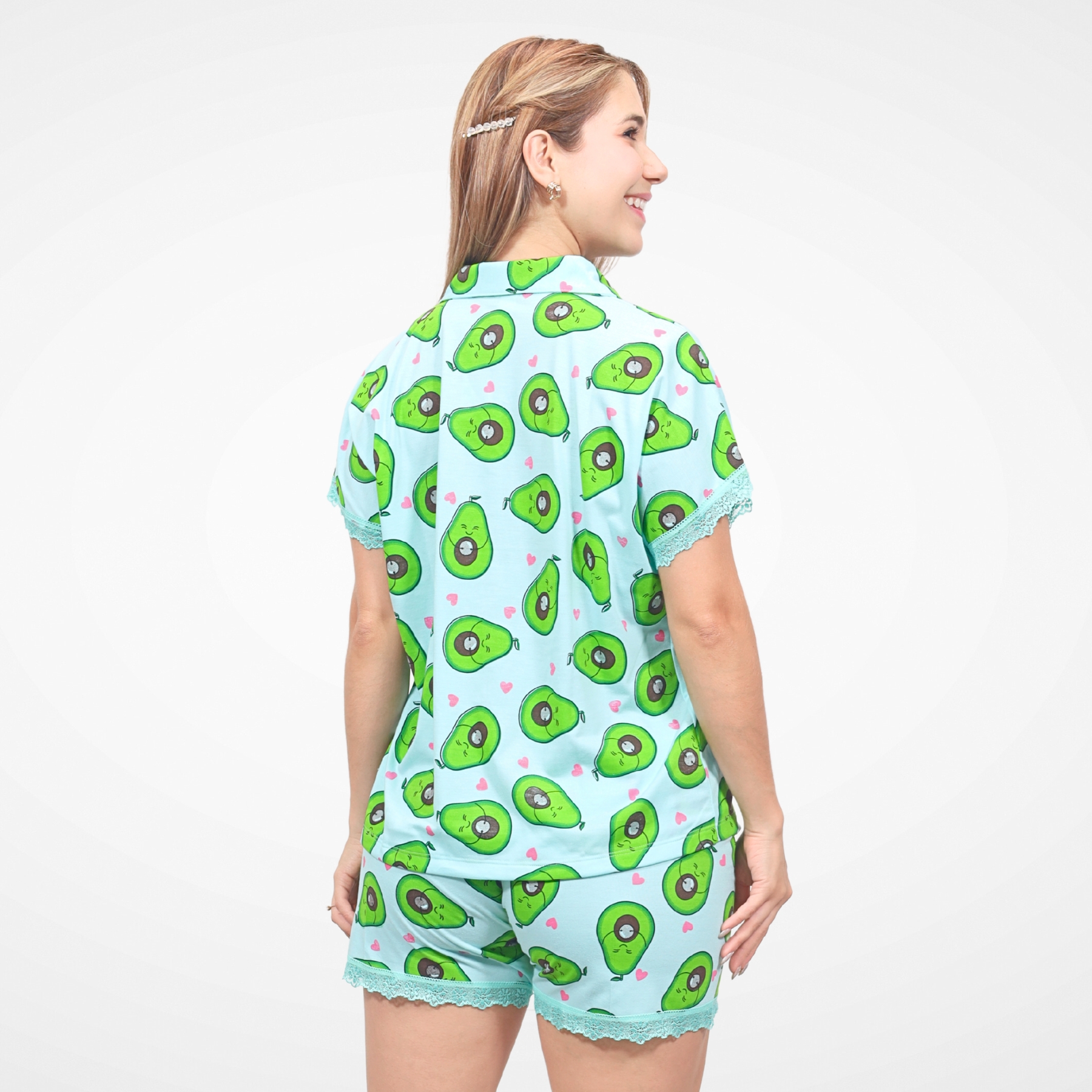 PIJAMA SHORT ALGODÓN MUJER INGA PIJAMAS CLÁSIC PALTA - 3