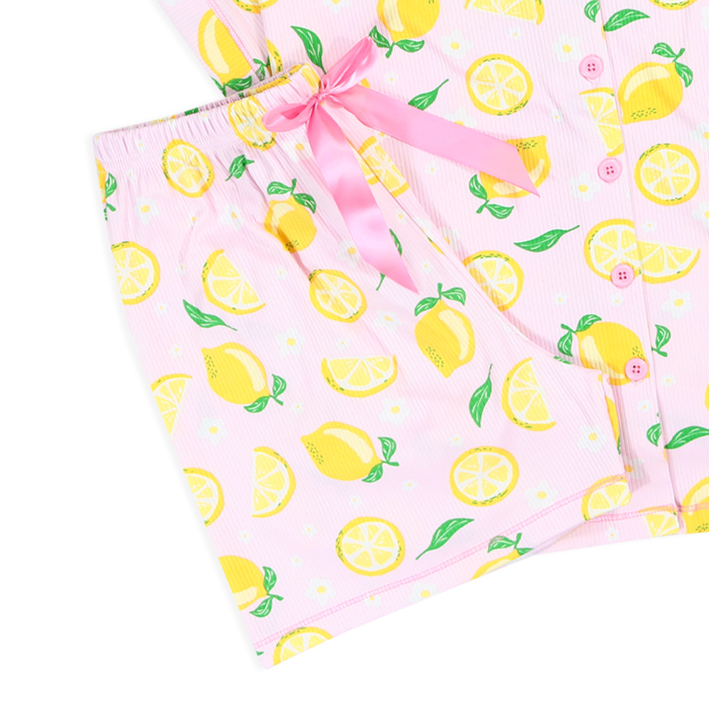 PIJAMA DAMA CLÁSIC LÉMON PINK - INGA PIJAMAS - 5
