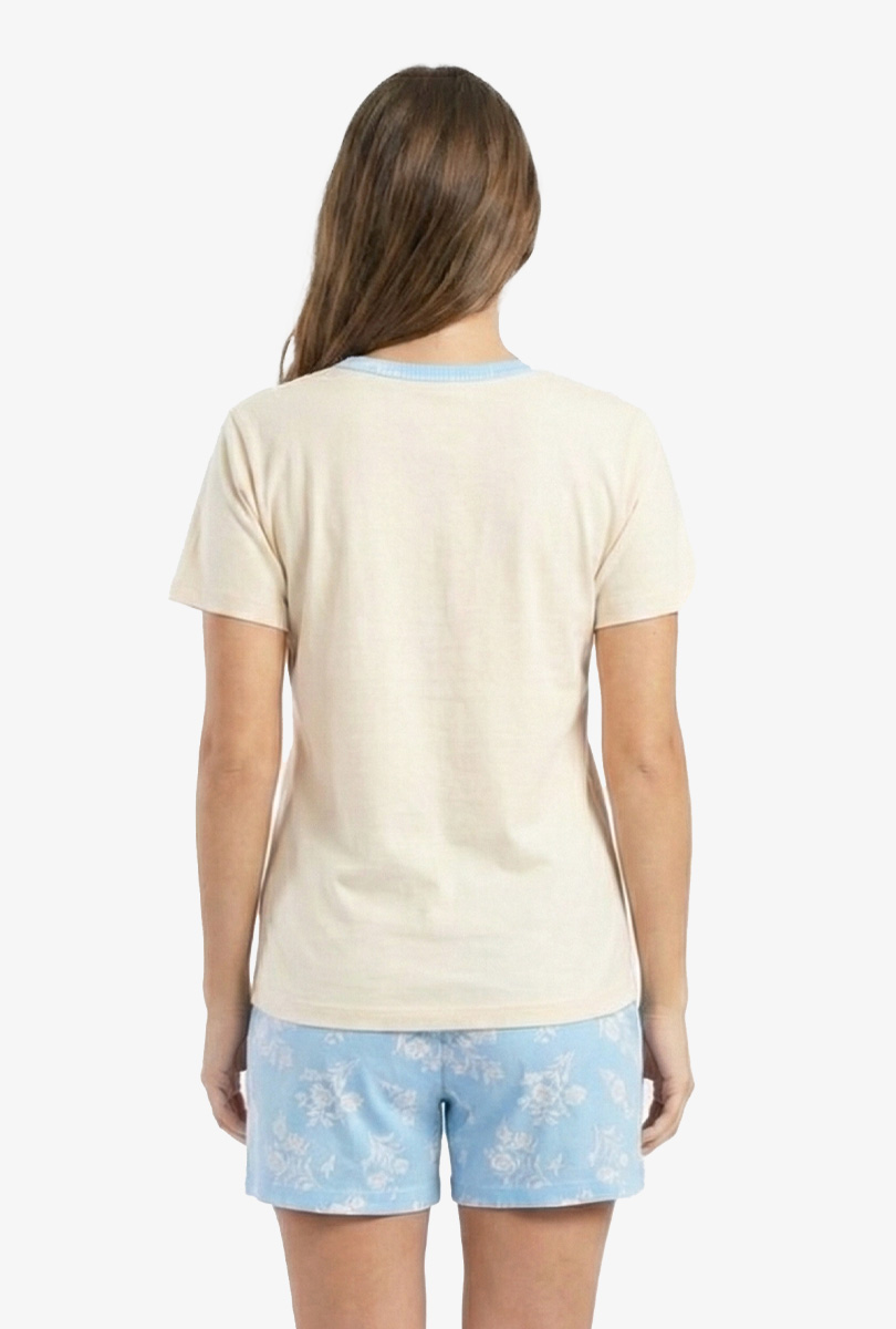 PIJAMA DAMA LIGHT BLUE FLOWERS - INGA PIJAMAS - 3