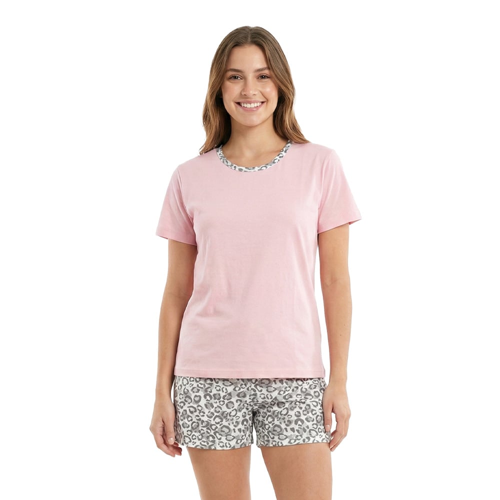 PIJAMA DAMA ANIMAL PRINT ROSEWOOD - INGA PIJAMAS - 1