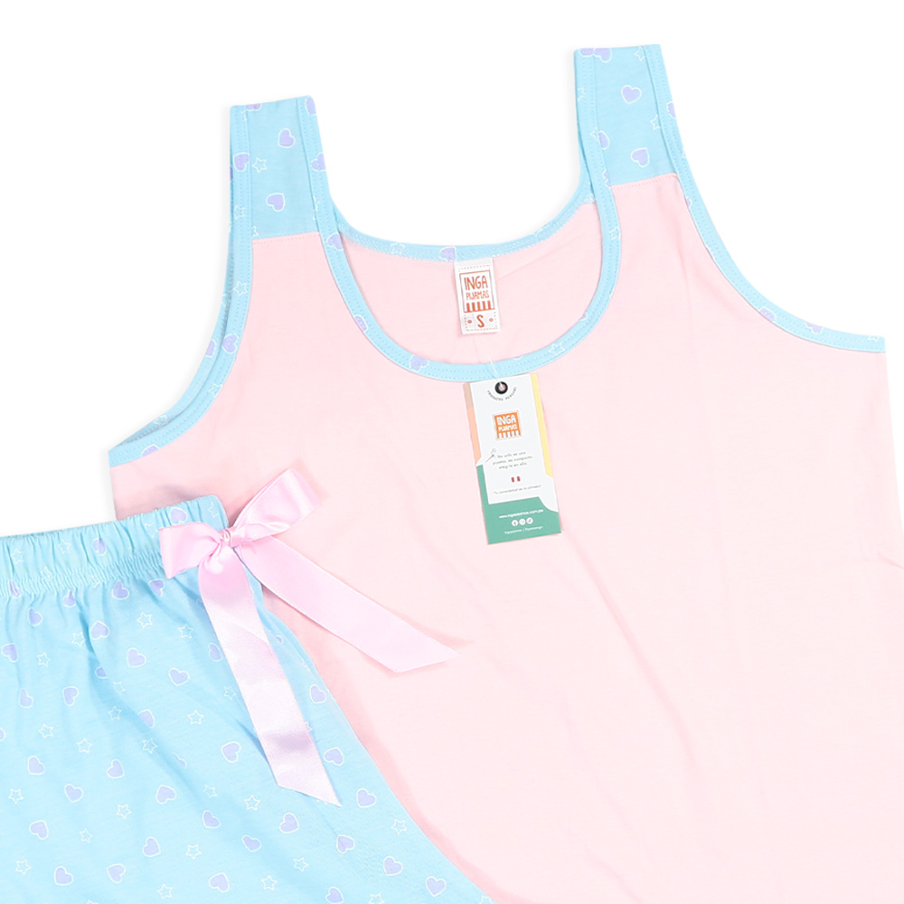 PIJAMA DAMA PINK LOVE - INGA PIJAMAS - 4