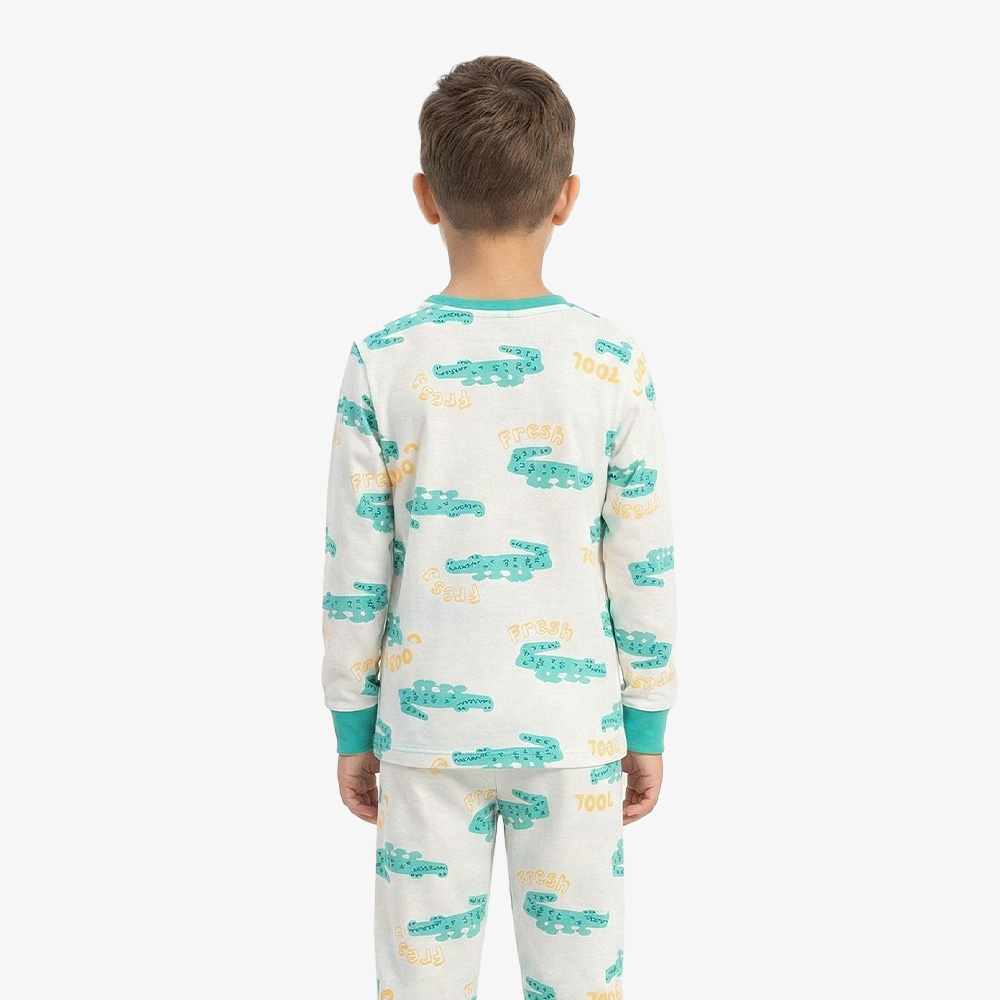 PIJAMA NIÑO RIB COVERT DINO COOL FRESH - INGA PIJAMAS - 3