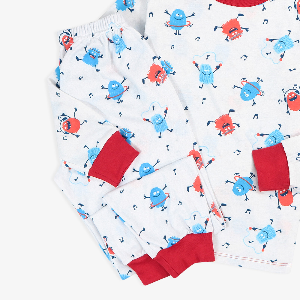 PIJAMA NIÑO RIB COVERT CRAZY MONSTER - INGA PIJAMAS - 5