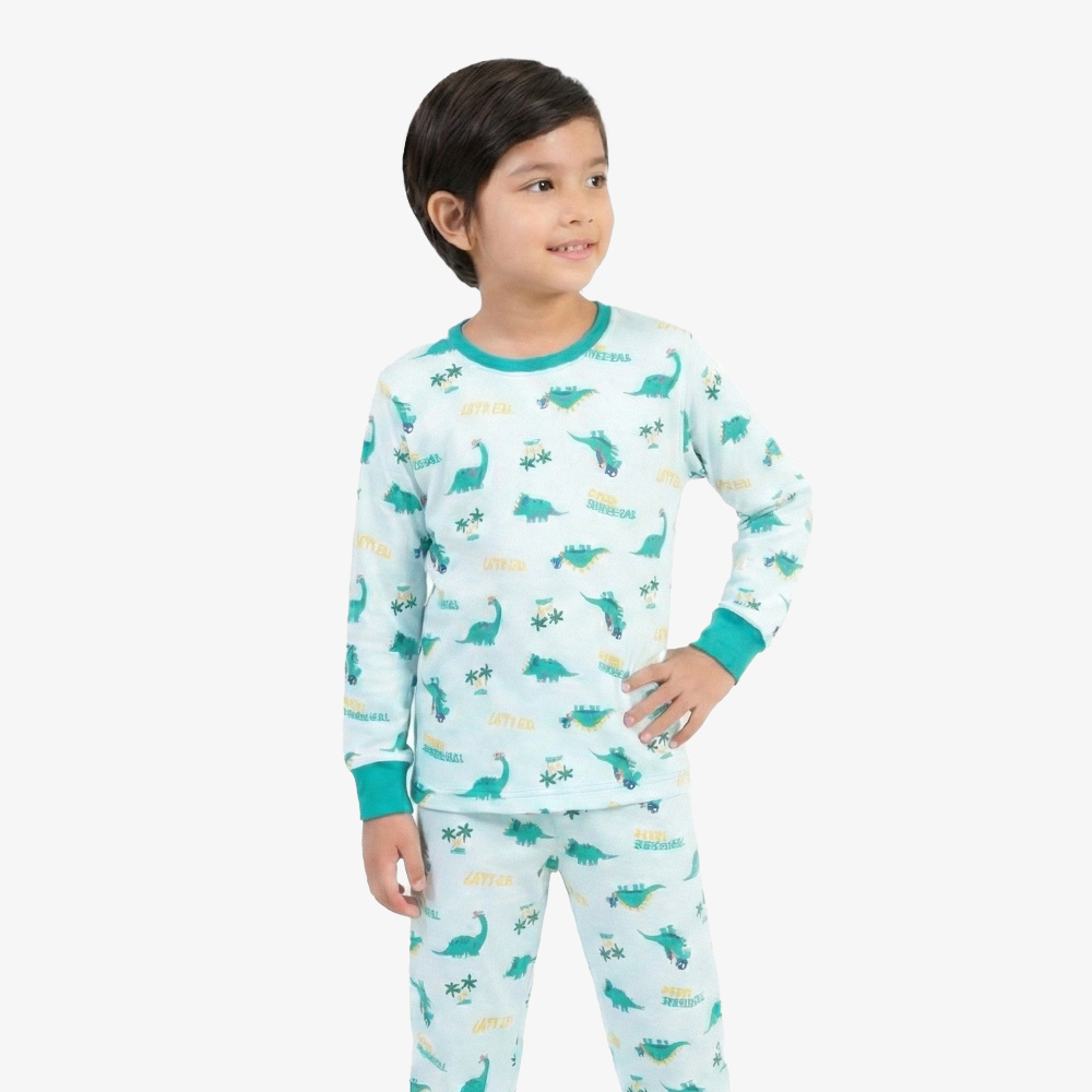 PIJAMA NIÑO RIB COVERT DINO TREASURE - INGA PIJAMAS - 2