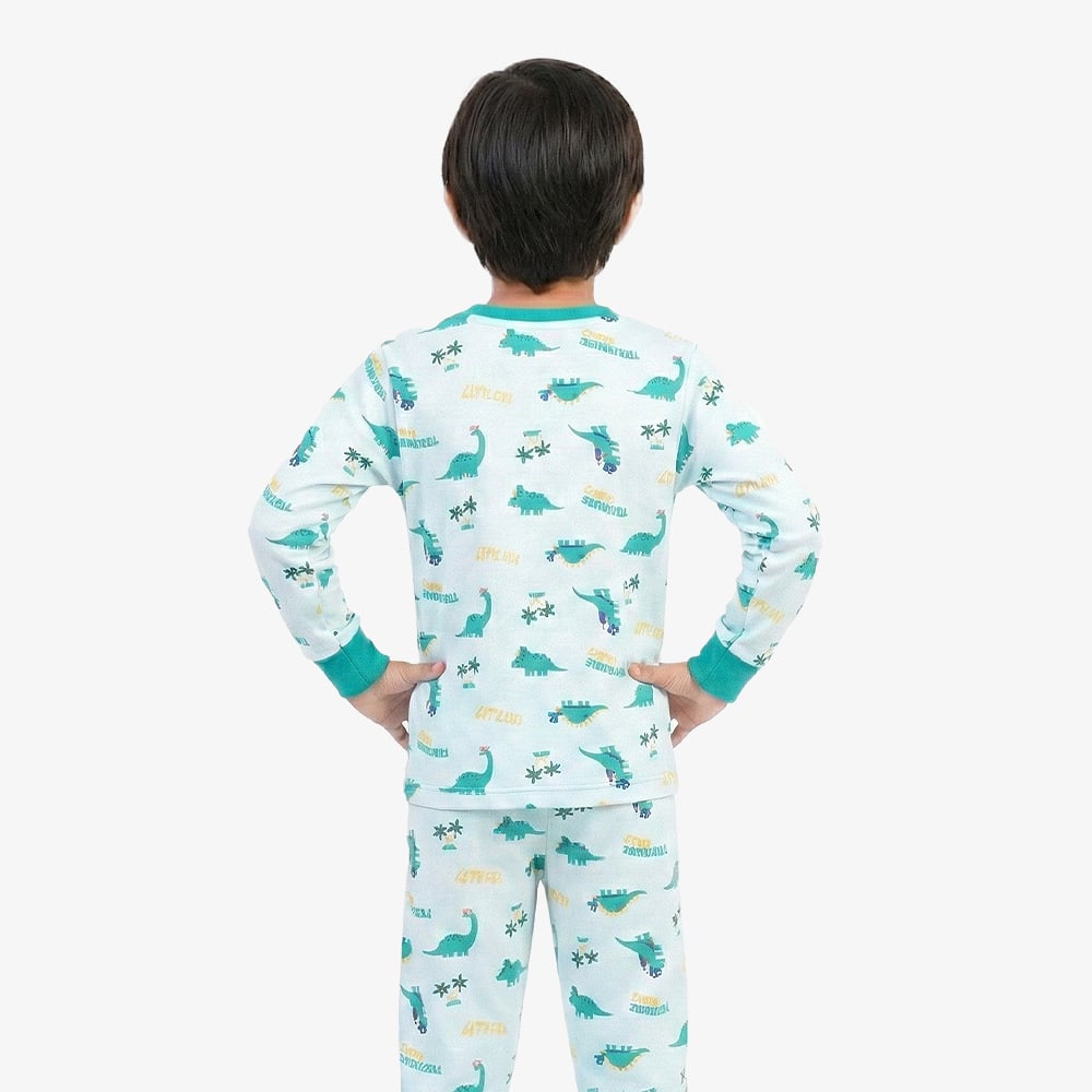 PIJAMA NIÑO RIB COVERT DINO TREASURE - INGA PIJAMAS - 3