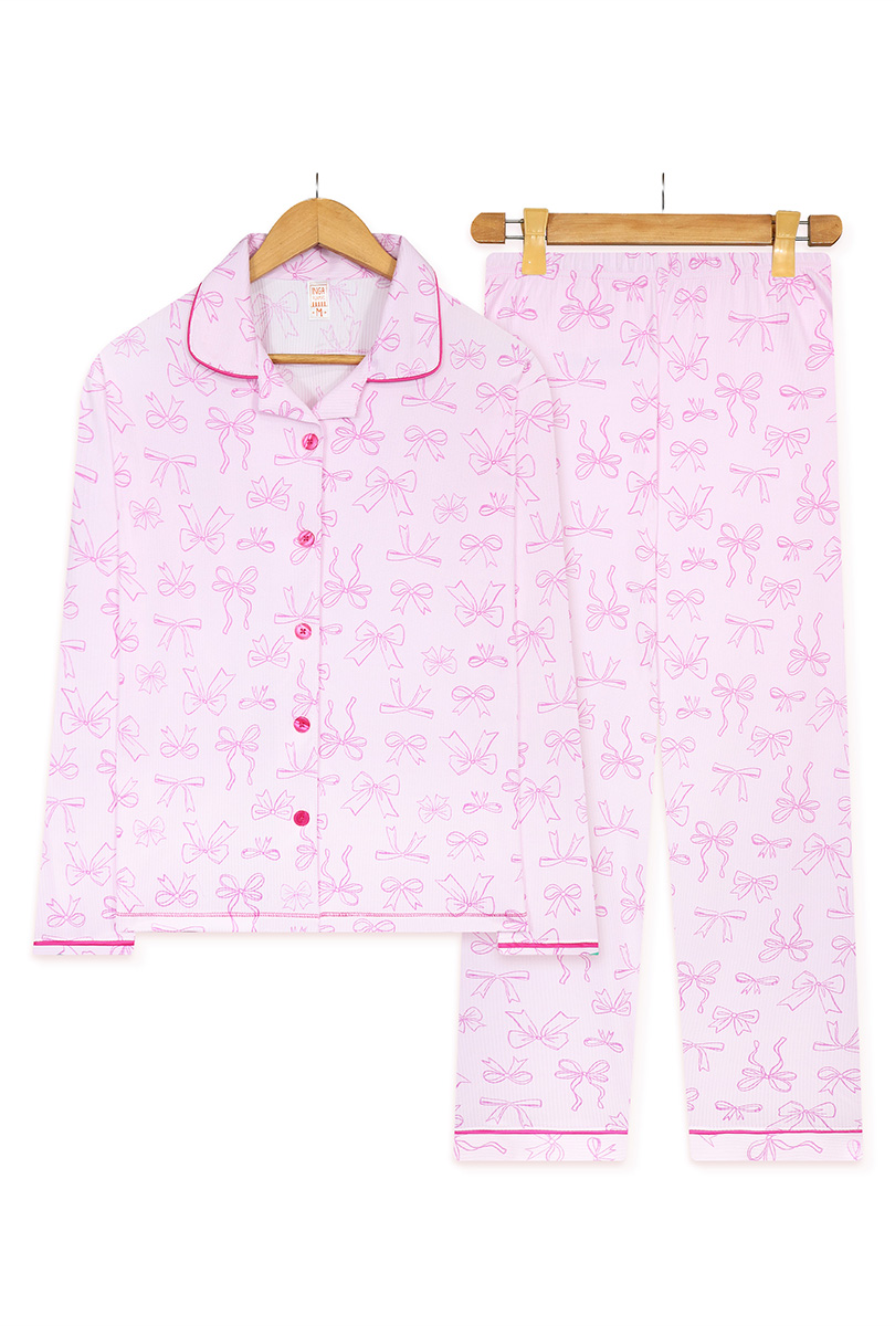 CAMISERO NUDO ROSA - INGA PIJAMAS - 4
