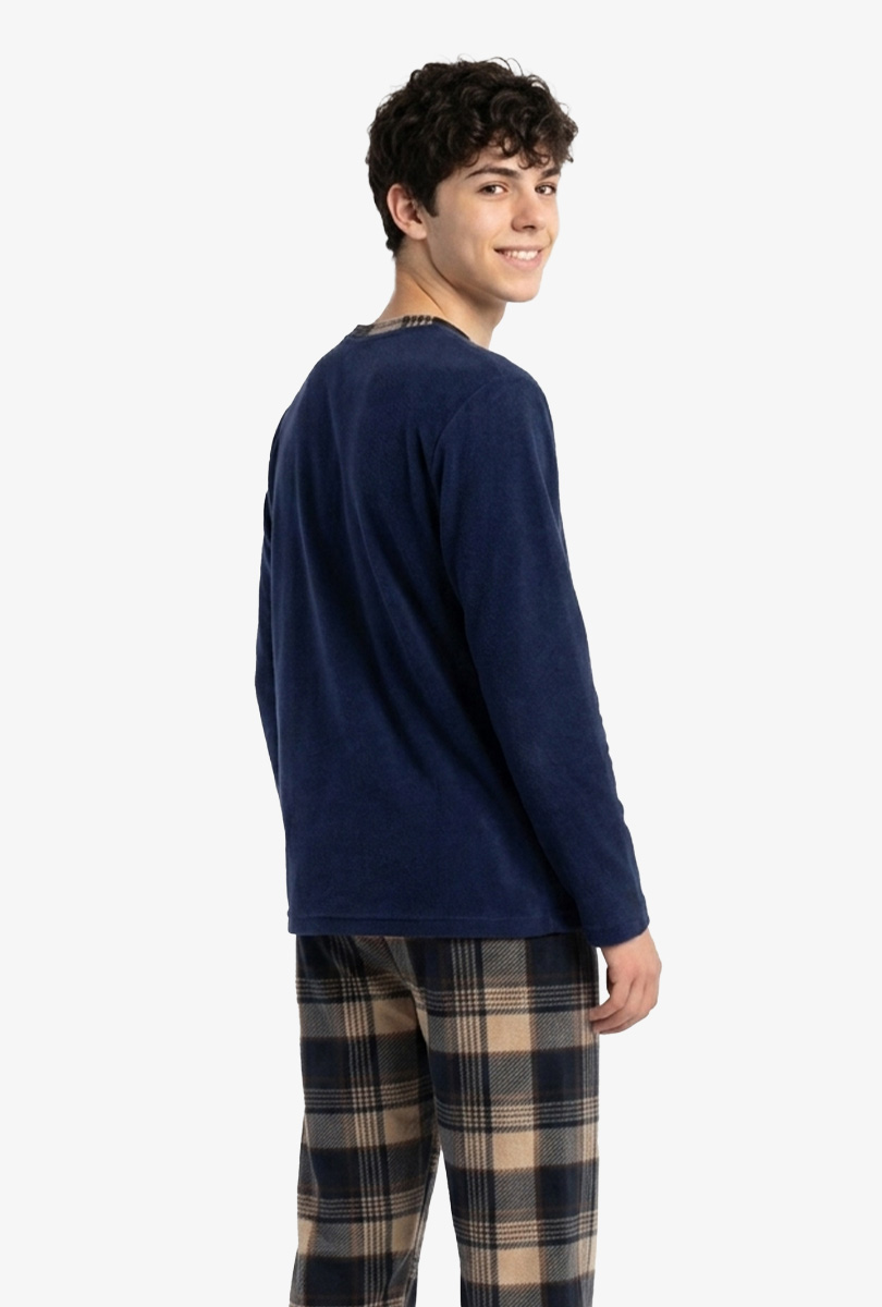 MICROPOLAR AZUL CENIZA - INGA PIJAMAS - 2