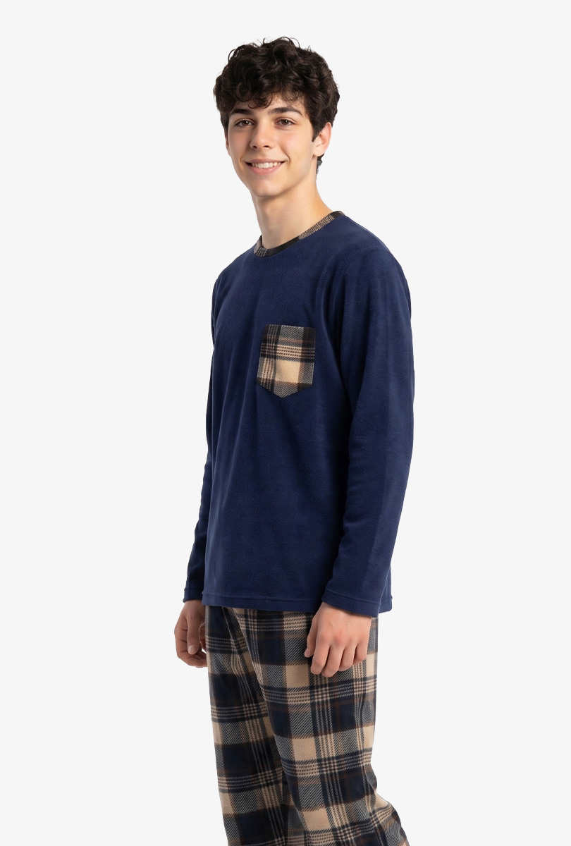 MICROPOLAR AZUL CENIZA - INGA PIJAMAS - 3