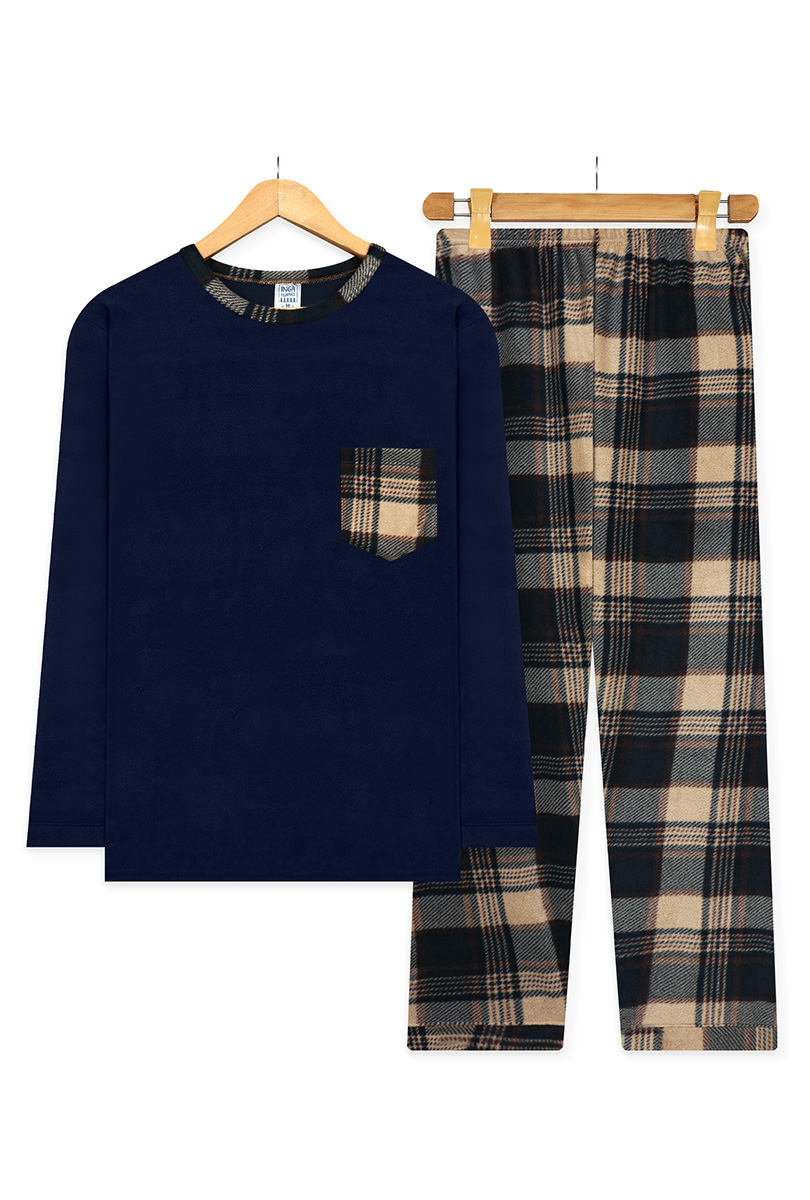 MICROPOLAR AZUL CENIZA - INGA PIJAMAS - 4