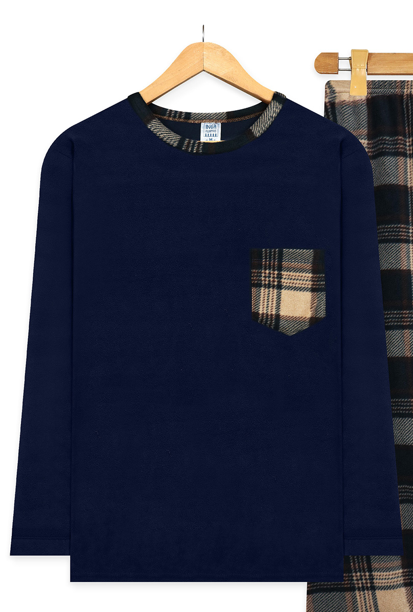 MICROPOLAR AZUL CENIZA - INGA PIJAMAS - 5