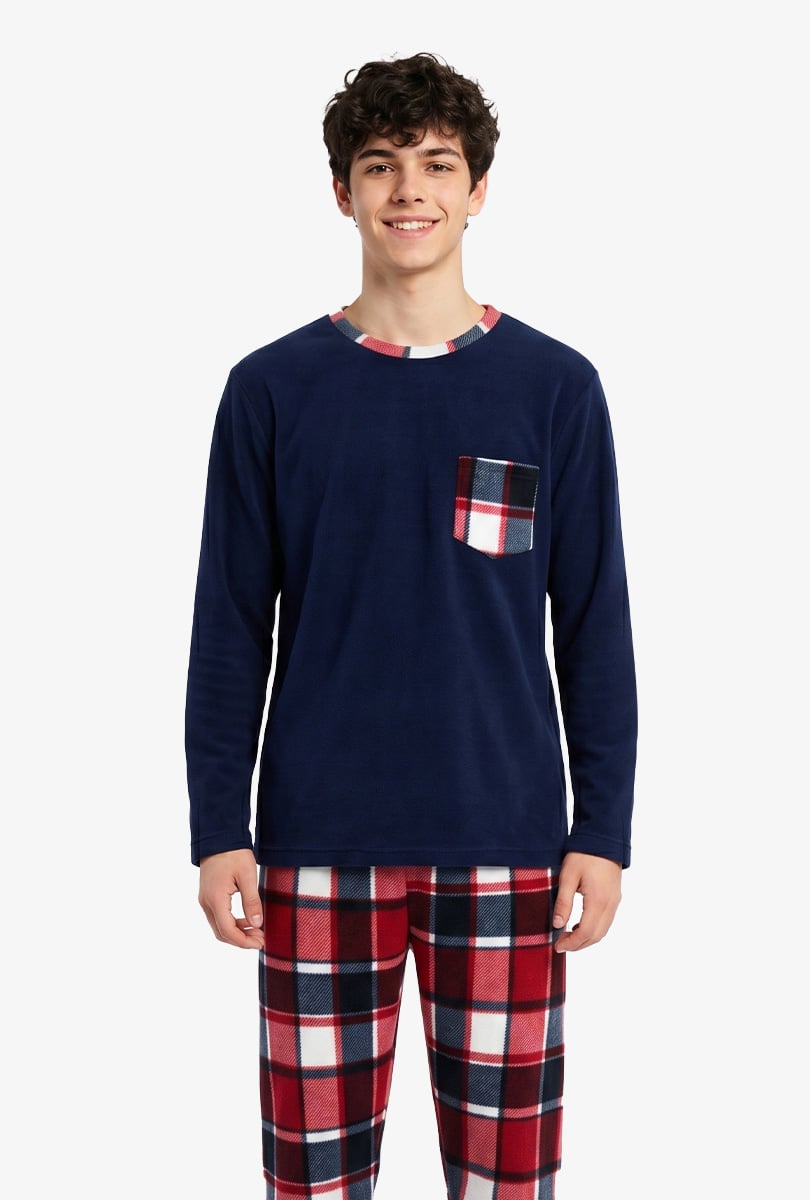 MICROPOOLAR RED TARTAN - INGA PIJAMAS - 1