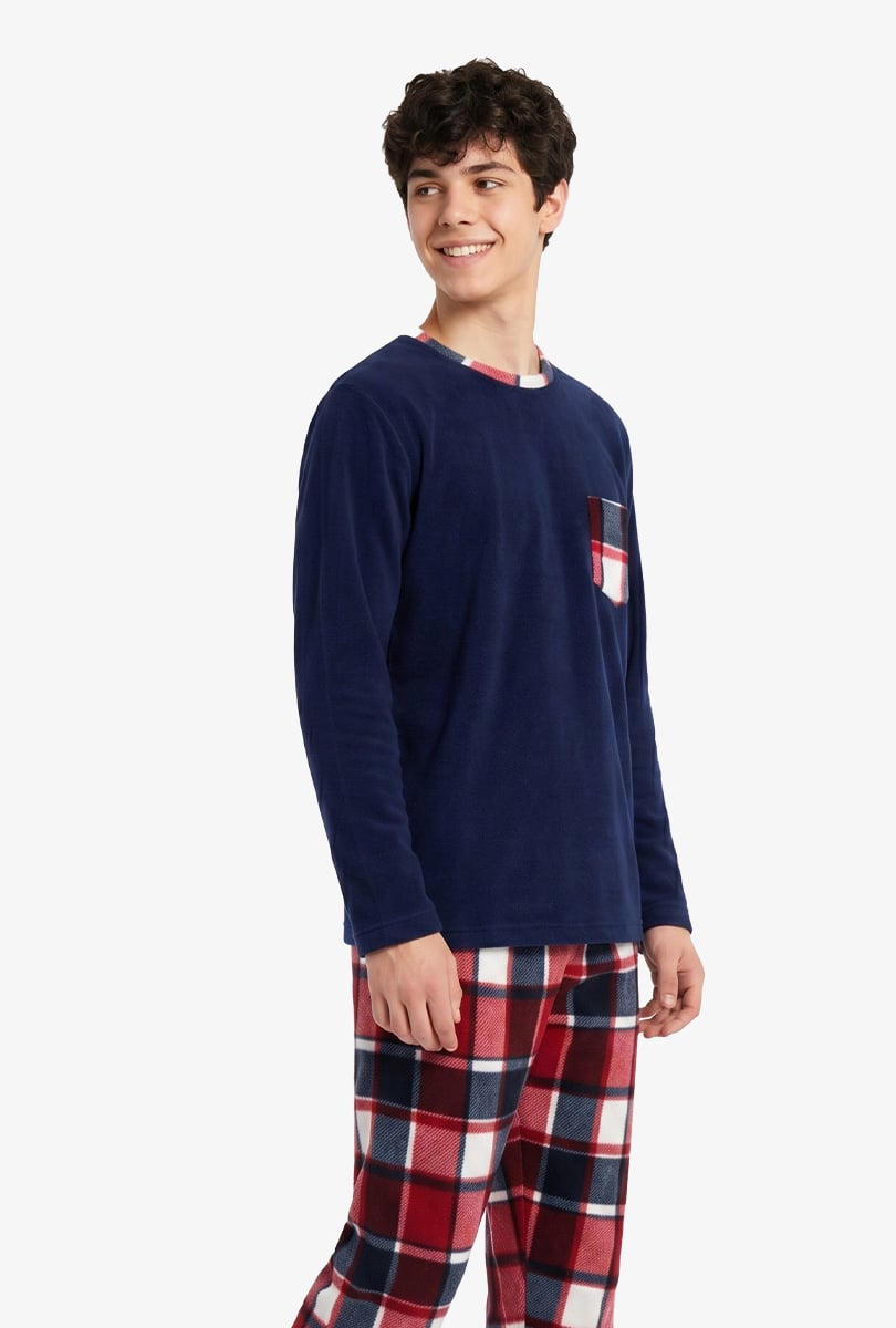 MICROPOOLAR RED TARTAN - INGA PIJAMAS - 3