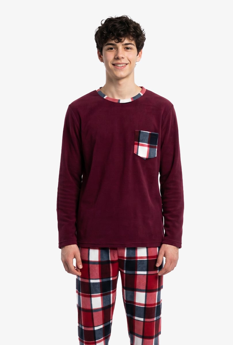 MICROPOLAR MERLOT SUAVE - INGA PIJAMAS - 1