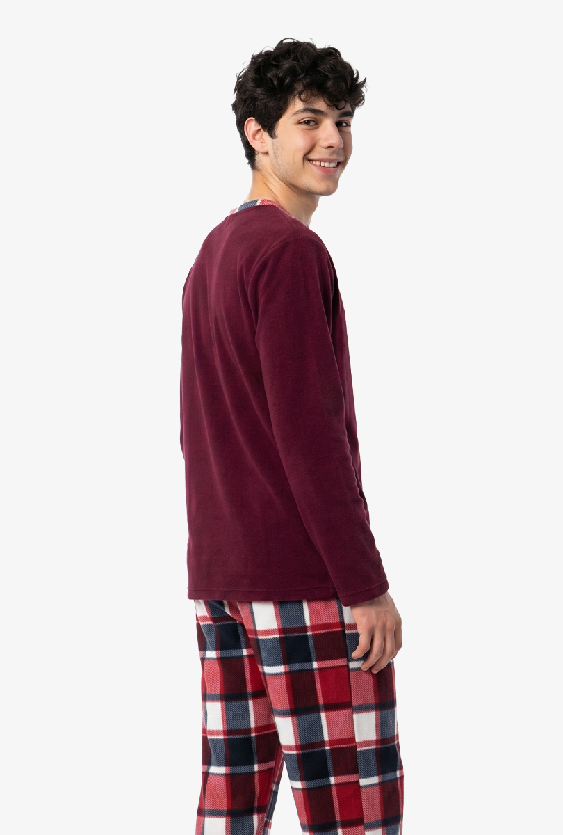 MICROPOLAR MERLOT SUAVE - INGA PIJAMAS - 2