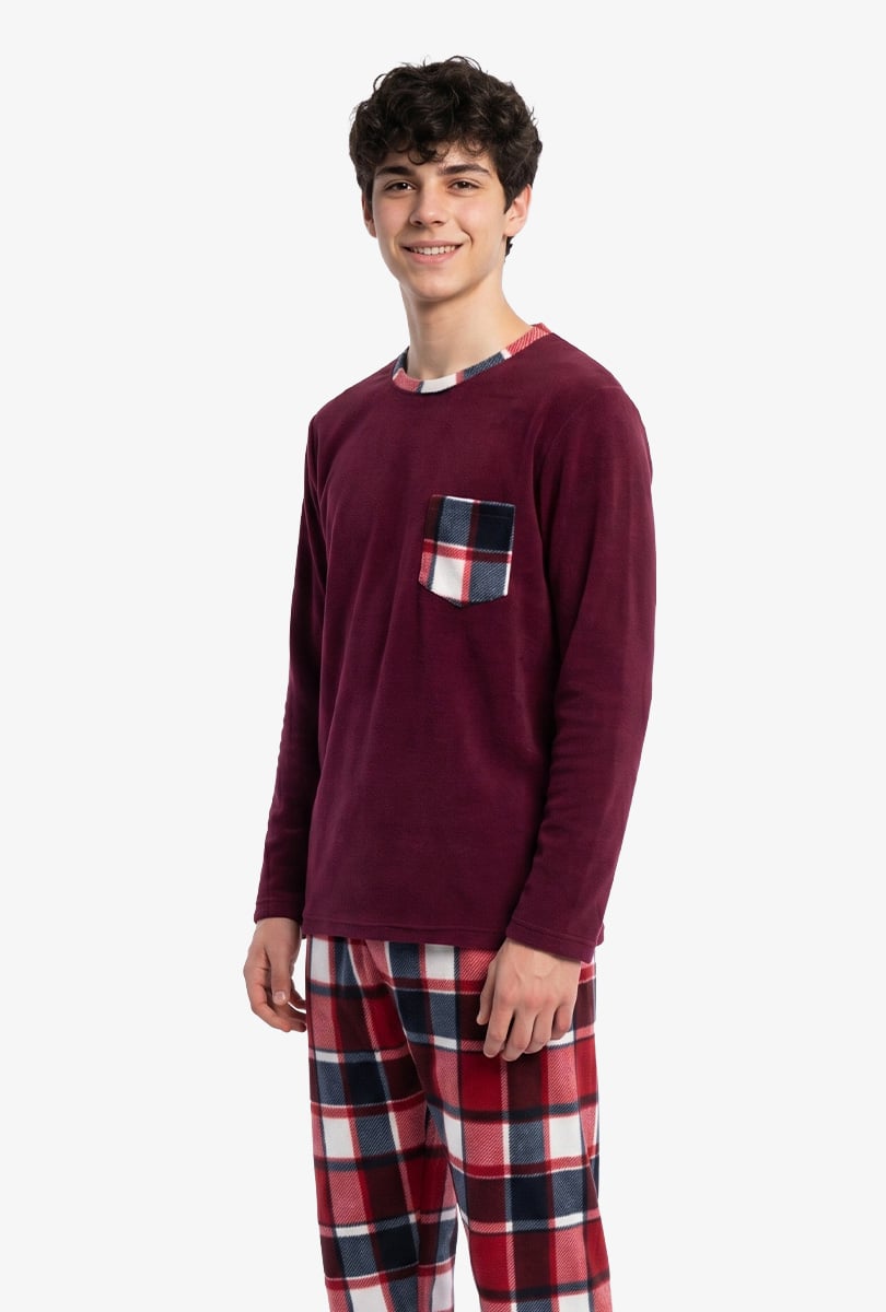 MICROPOLAR MERLOT SUAVE - INGA PIJAMAS - 3