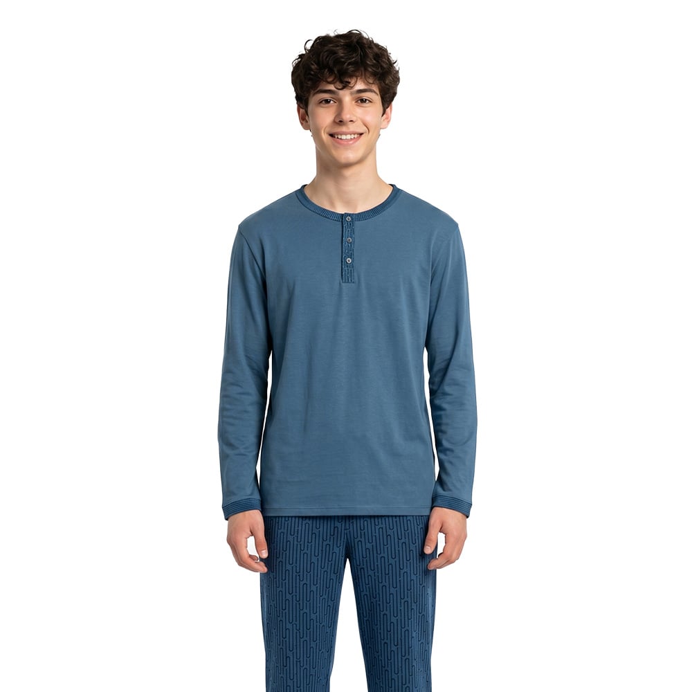PIJAMA BRISA ACERO - INGA PIJAMAS - 1