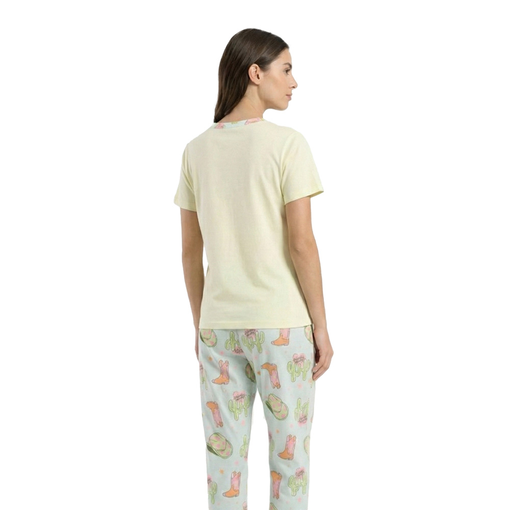 PIJAMA LIME GREEN COWGIRL WOMAN - 2