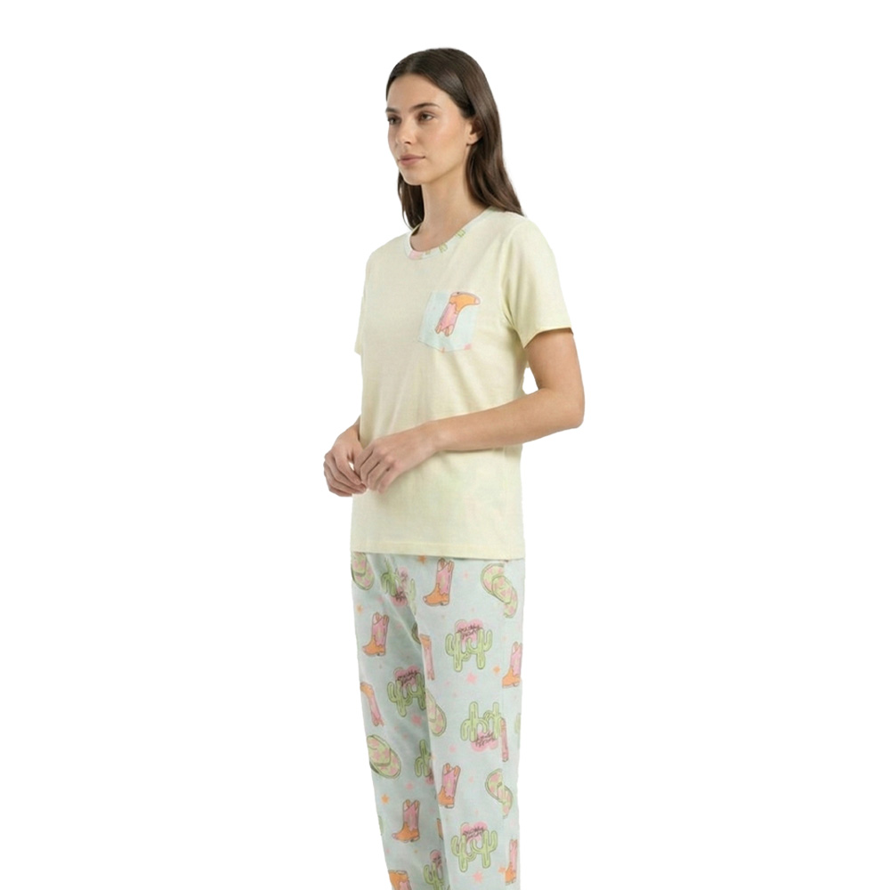 PIJAMA LIME GREEN COWGIRL WOMAN - 3