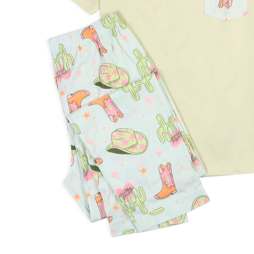 PIJAMA LIME GREEN COWGIRL WOMAN - 5