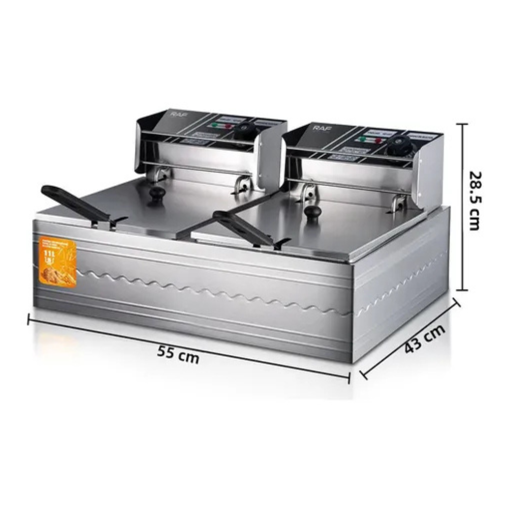 FREIDORA DE ACEITE DOBLE RAF DE 11 L - 5