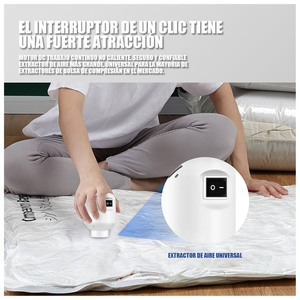 SUCCIONADOR COMPRESOR DE AIRE ELÉCTRICO PARA BOLSAS AL VACÍO - 2