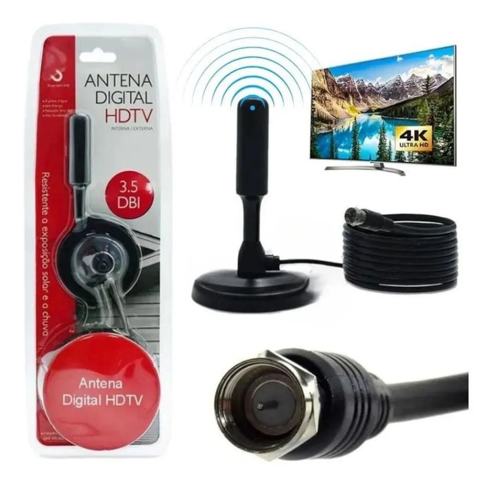 ANTENA DIGITAL PARA TV – HDTV INTERNA EXTERNA - 1