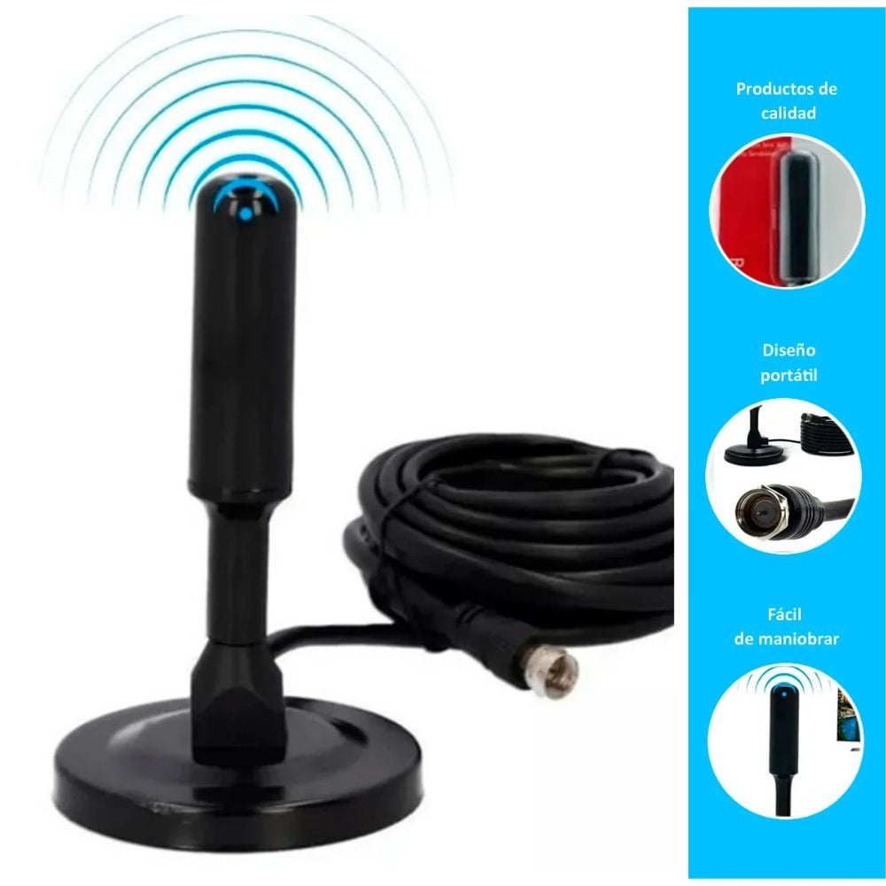 ANTENA DIGITAL PARA TV – HDTV INTERNA EXTERNA - 2
