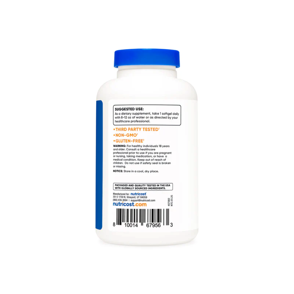 VITAMINA NUTRICOST E 400 IU 240 CÁPSULAS GEL ALPHA TOCOPHERYL - 4
