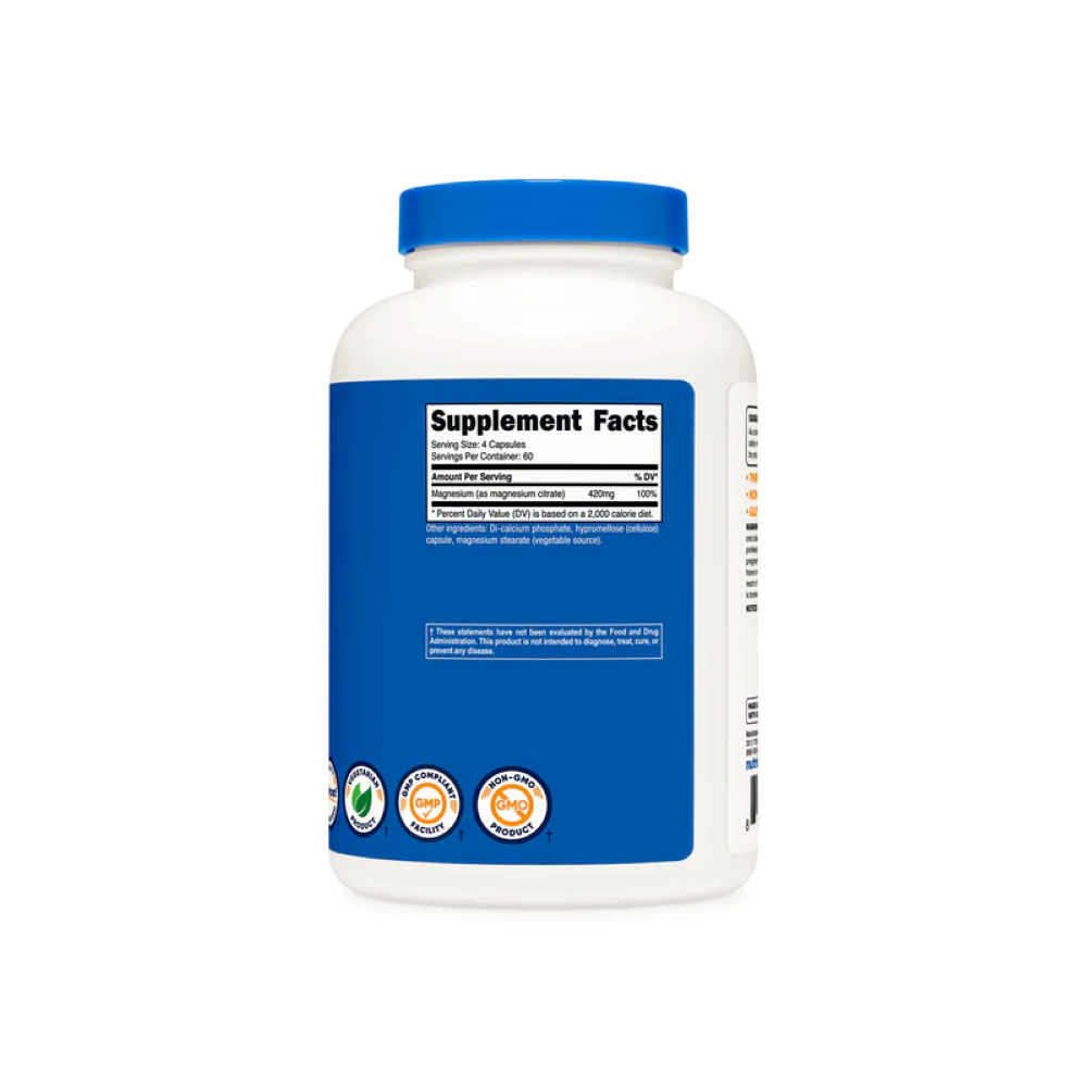 CITRATO DE MAGNESIO 240 CAPSULAS MAGNESIUM CITRATE - 3