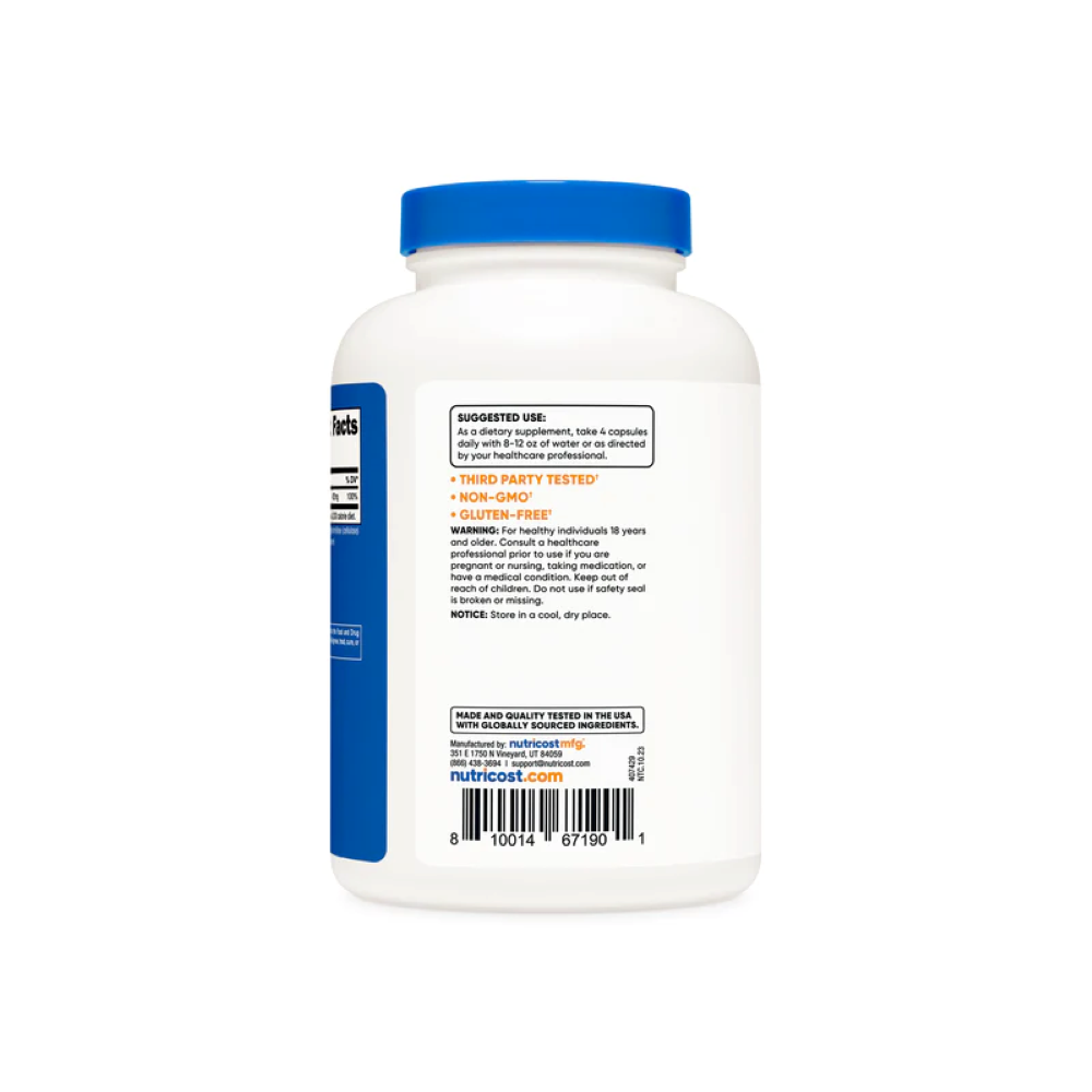 CITRATO DE MAGNESIO 240 CAPSULAS MAGNESIUM CITRATE - 4