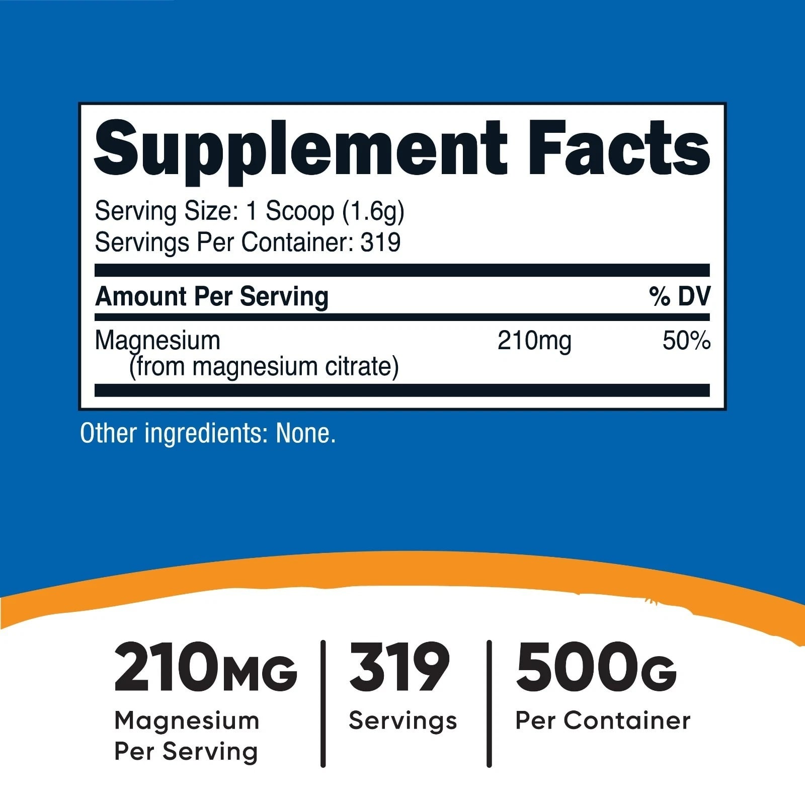 SUPLEMENTO CITRATO MAGNESIO MAGNESIUM CITRATE MEDIO KILO - 2