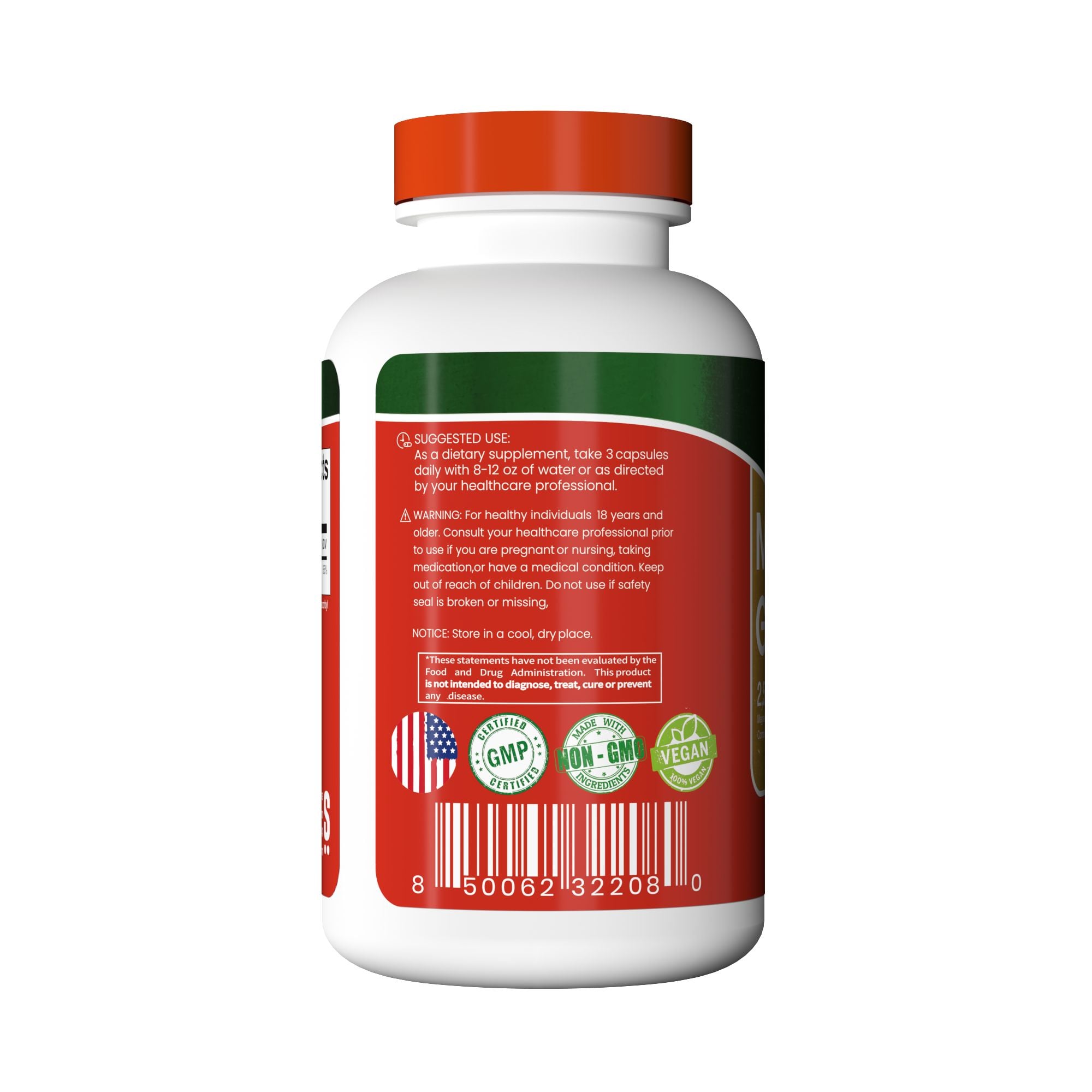SHAKRA / MAGNESIUM GLICINATE 275MG - 120 CAPSULES - 3