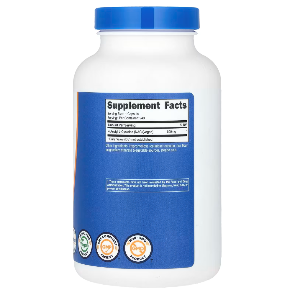 NUTRICOST NAC 600 MG 240 CÁPSULAS - 3