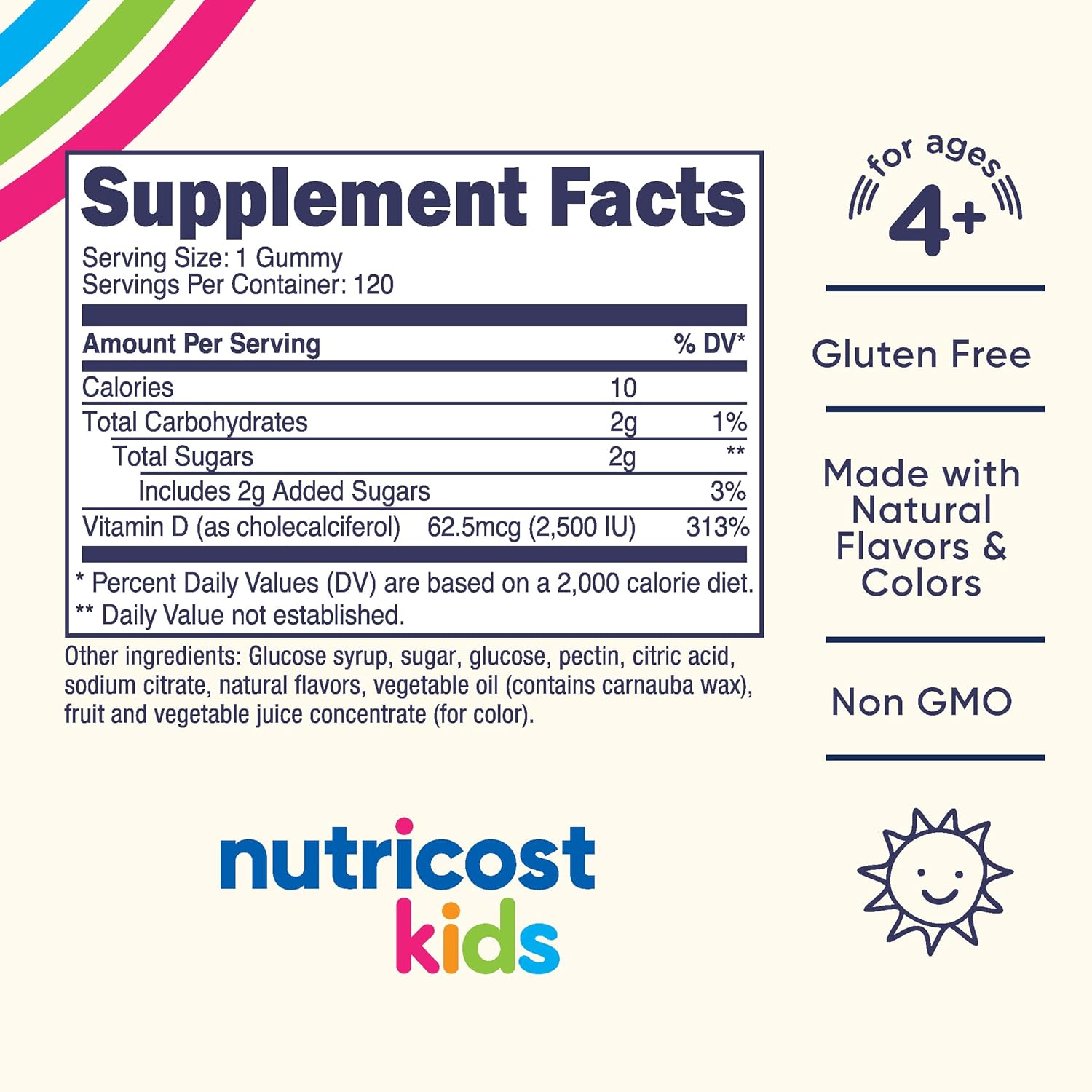 NUTRICOST VITAMINA D3 GOMITAS PARA NIÑOS - 2