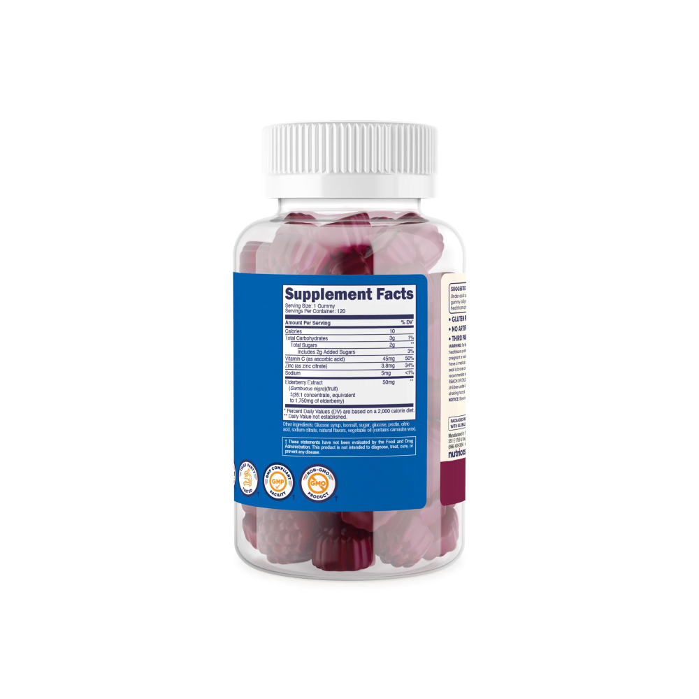 NUTRICOST ELDERBERRY GOMITA DE SAUCO PARA NILÑOS - 4